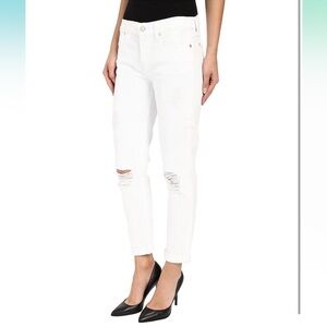 7 For All Mankind Destroyed Josefina Boyfriend Mid Rise Jeans